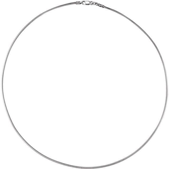 Sterling Silver 1.5 mm Solid Snake Chain