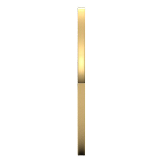 10K Yellow Gold Flat Ultra-Light Wedding Band, 1 mm Wide