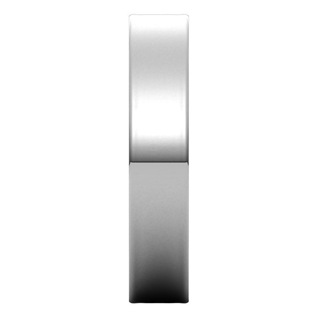 Sterling Silver Flat Ultra-Light Wedding Band, 4 mm Wide