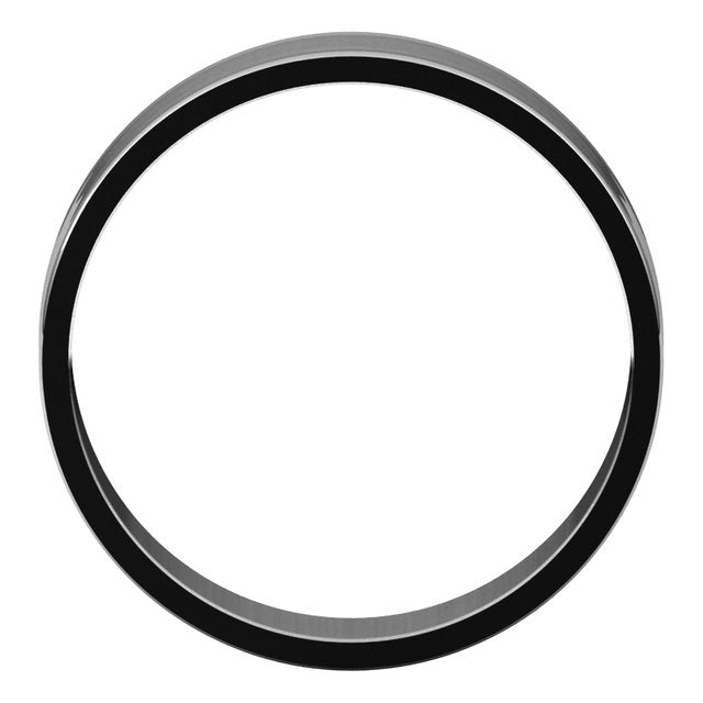 Sterling Silver Flat Ultra-Light Wedding Band, 5 mm Wide