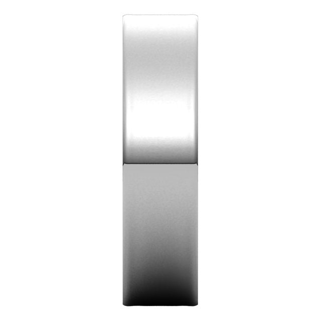 Sterling Silver Flat Ultra-Light Wedding Band, 5 mm Wide