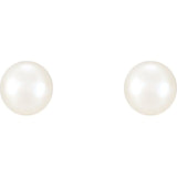 Sterling Silver Freshwater Cultured Pearl Stud Earrings
