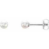 Sterling Silver Freshwater Cultured Pearl Stud Earrings