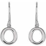 Sterling Silver Petite Circle Dangle Earrings