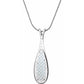 14K White Gold Sky Blue Topaz & Diamond 18" Necklace