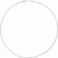 Rhodium Plated Sterling Silver 1.3 mm Diamond Cut Box Chain