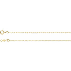 14K Yellow Gold 0.75 mm Rope Chain