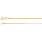 14K Yellow Gold 1.3 mm Diamond Cut Box Chain