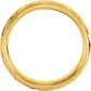 14K Yellow Gold Design Band with Satin Finish & Milgrain, 7 mm Wide