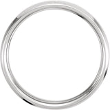 Platinum & 18K Yellow Gold Beveled-Edge Two-Tone Band, 4 mm Wide