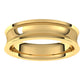 14K Yellow Gold Milgrain Concave with Edge Wedding Band, 5 mm Wide