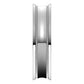 18K White Gold Milgrain Concave with Edge Wedding Band, 5 mm Wide