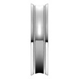 Platinum Milgrain Concave with Edge Wedding Band, 5 mm Wide