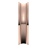 14K Rose Gold Milgrain Concave with Edge Wedding Band, 5 mm Wide