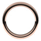 18K Rose Gold Milgrain Concave with Edge Wedding Band, 7 mm Wide