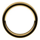 10K Yellow Gold Milgrain Concave with Edge Wedding Band, 6 mm Wide