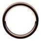 18K Rose Gold Milgrain Concave with Edge Wedding Band, 6 mm Wide