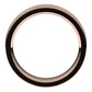 14K Rose Gold Milgrain Concave with Edge Wedding Band, 6 mm Wide