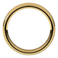 10K Yellow Gold Beaded Comfort Fit Wedding Band, 5 mm Wide