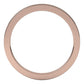 18K Rose Gold Flat Comfort Fit Wedding Band, 1.5 mm Wide