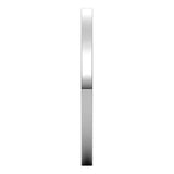 Palladium Flat Comfort Fit Wedding Band, 1.5 mm Wide