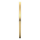 14K Yellow Gold Flat Comfort Fit Wedding Band, 1 mm Wide