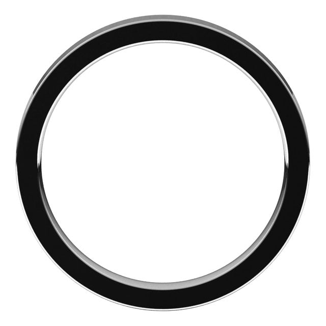 Palladium Flat Comfort Fit Wedding Band, 2.5 mm Wide