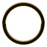 14K Yellow Gold Flat Comfort Fit Wedding Band, 2.5 mm Wide