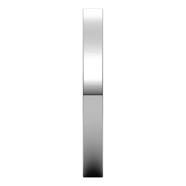 Palladium Flat Comfort Fit Wedding Band, 2.5 mm Wide