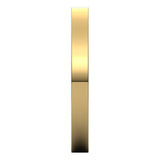 18K Yellow Gold Flat Comfort Fit Wedding Band, 2.5 mm Wide