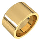 10K Yellow Gold Flat Comfort Fit Wedding Band, 12 mm Wide