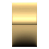 18K Yellow Gold Flat Comfort Fit Wedding Band, 12 mm Wide