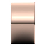 14K Rose Gold Flat Comfort Fit Wedding Band, 12 mm Wide