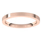 10K Rose Gold Flat Comfort Fit Wedding Band, 2 mm Wide