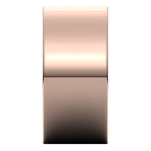 10K Rose Gold Flat Comfort Fit Wedding Band, 10 mm Wide