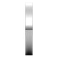 14K White Gold Flat Comfort Fit Wedding Band, 3 mm Wide