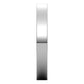 18K White Gold Flat Comfort Fit Wedding Band, 3 mm Wide