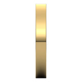 18K Yellow Gold Flat Comfort Fit Wedding Band, 3 mm Wide