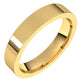 10K Yellow Gold Flat Comfort Fit Wedding Band, 4 mm Wide