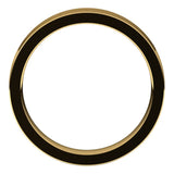18K Yellow Gold Flat Comfort Fit Wedding Band, 4 mm Wide