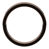 18K Rose Gold Flat Comfort Fit Wedding Band, 4 mm Wide