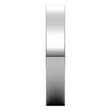 Sterling Silver Flat Comfort Fit Wedding Band, 4 mm Wide