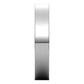 18K White Gold Flat Comfort Fit Wedding Band, 4 mm Wide