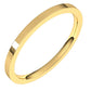 18K Yellow Gold Flat Comfort Fit Light Wedding Band, 1.5 mm Wide