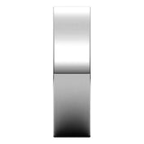 Platinum Flat Comfort Fit Wedding Band, 6 mm Wide