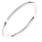 18K White Gold Flat Comfort Fit Light Wedding Band, 1 mm Wide