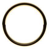 14K Yellow Gold Flat Comfort Fit Light Wedding Band, 1 mm Wide