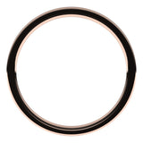 14K Rose Gold Flat Comfort Fit Light Wedding Band, 1 mm Wide