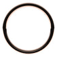10K Rose Gold Flat Comfort Fit Light Wedding Band, 1 mm Wide
