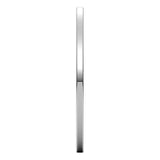 Sterling Silver Flat Comfort Fit Light Wedding Band, 1 mm Wide